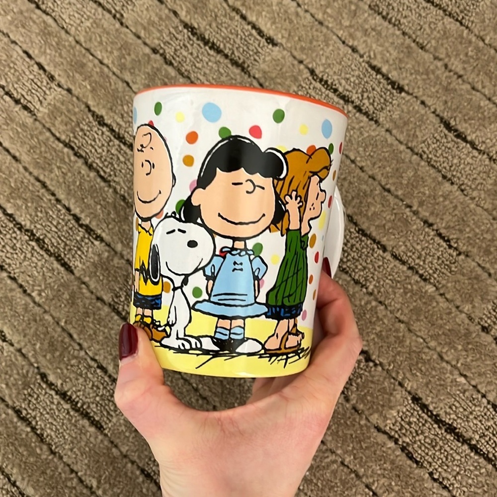 Brand NWT Peanuts Mug white